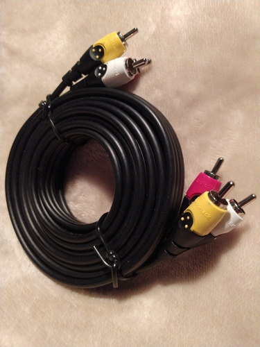 Imagen 3 de 7 de Cable De Audio Stereo Rca De 12 Pies Radioshack Nuevo.