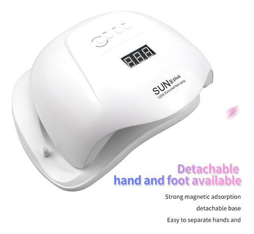 Lámpara De Uñas/luz 120w Led/uv Mano Regalo