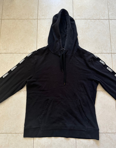 Buzo Hombre Con Capucha Talle M Aeropostale Negro. Impeccabl (Usado)