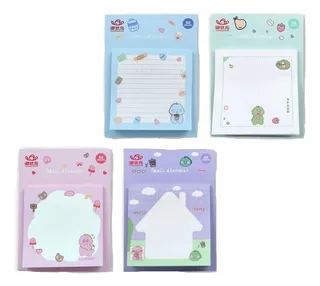 Notas Adhesivas Tipo Post-it Kawaii Dinos Oficina Escuela