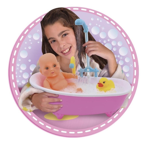 Imagen 4 de 8 de Bañando A Luly C/ Bañera Y Duchador Ditoys Tv Nvo 15 Bigshop