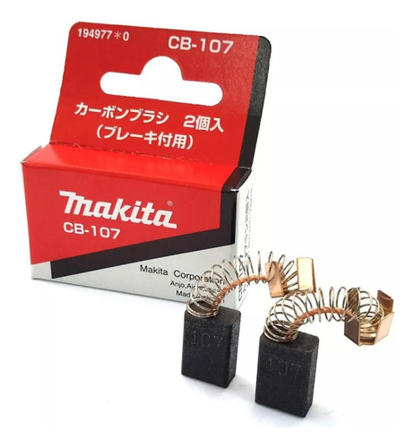 Carbon Makita Original 194977-0 Carbon Brush Cb-107