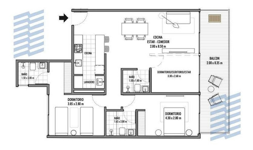 Imagen 3 de 18 de - Palermo -3/4 Ambientes Amenities Financiacion 100% Entrega 2024