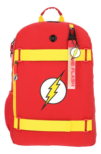 Mochila Juvenil Dc Comics Flash Casual Edición Limitada