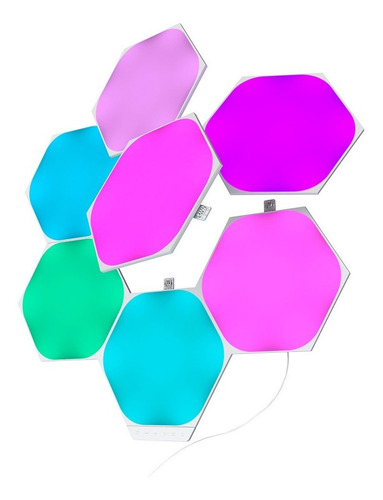 Imagen 2 de 6 de Pack De Inicio Hexagonal 7 Paneles Nanoleaf