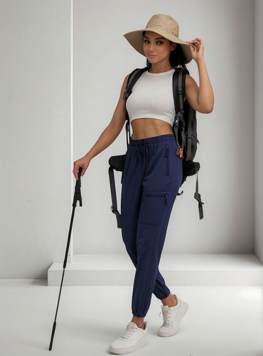 MĂșltiplesbolsillos Pantalones Jogger Stretch Cargo Demujer