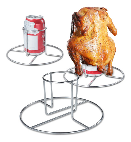 Soporte Para Latas De Cerveza Y Pollo Para Horno De Parrilla