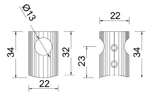 Conector Poste De Acero Inoxidable Base Curva Tubo 1/2 44pzs