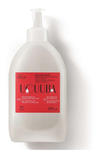 Jabón Líquido Ucuuba Hidratante - Natura Repuesto 195 Ml.