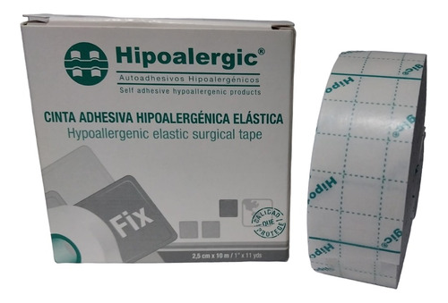 Cinta Adhesiva Elastica Fijacion Hipoalergic Fix 2,5cm X 10m