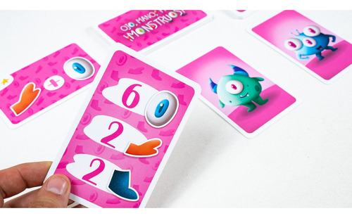 Ojo, Mano, Pata ¡monstruos! Juego De Mesa Atomo