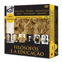 Comprar Dvds Os Filósofos E A Educação 1 Livro E 4  Dvds Pedagógicos