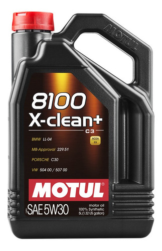 Motul  Aceite Lubricante 8100 X-clean+ 5w30 5lt