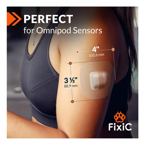 Fixic 25 Pack Patches Adhesivos Perfecto Para OmniPod Las De