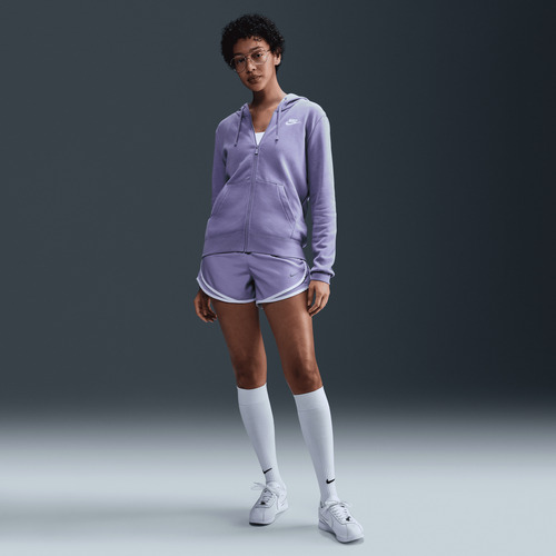 Polerón W Nsw Club Flc Fz Hoodie Std Violeta Mujer