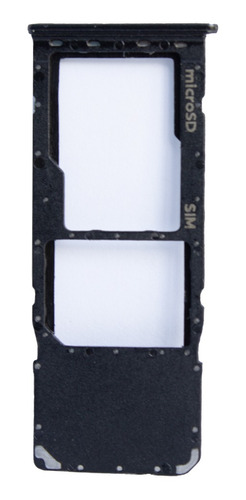 Charola Porta Sim Para Samsung A20 Negro