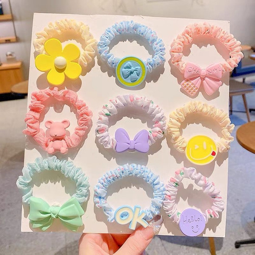 Ligas Coreanas Para Niños, Lindas Cuerdas Para El Cabello