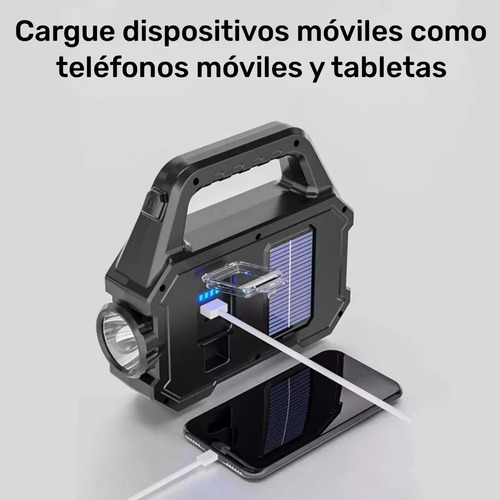 Lámpara Emergencia Recargable Trabajo Tipo Led Mano Portatil