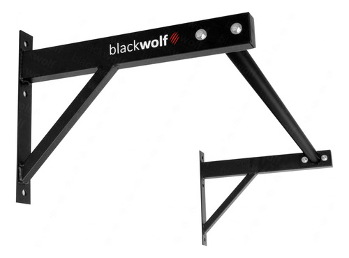 Blackwolf Barra Fixa Parede 40 cm Musculação Crossfit Preto