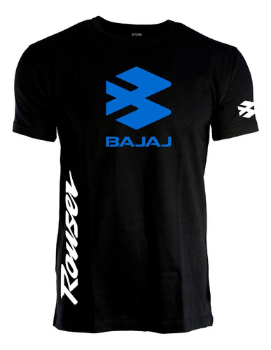 Remera Bajaj  Rouser  Modelo 1 Algodon Peinado