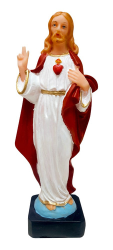 Imagen Sagrado Corazón De Jesús 22 Cm Pvc Estatua Irrompible