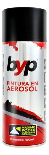 Aerosol Negro Brillante Byp - Caja Con 10 Piezas