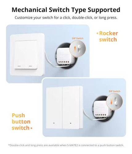 Sonoff Interruptor S-mate2 Control Local Ewelink Con Pila
