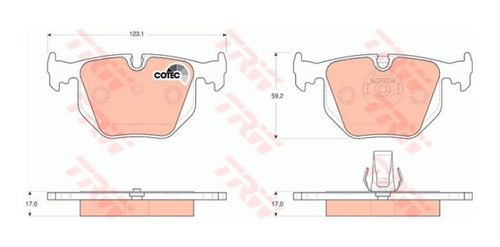 Pastilhas De Freio Traseira Bmw X5 4.8 Is 2004-2007 (e53)