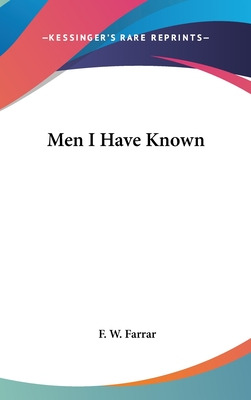 Libro Men I Have Known - Farrar, F. W.