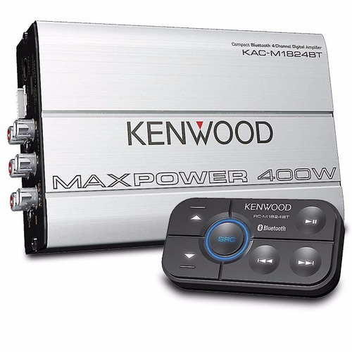 Amplificador Kenwood Kac-m1824bt 4 Canales Clase D Bt 400w (Reacondicionado)