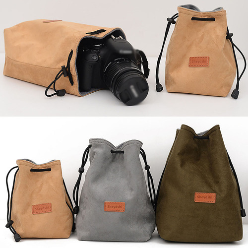 Bolsa Portátil De Gamuza Para Cámara Réflex Digital