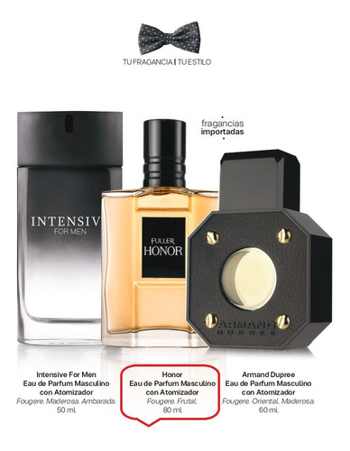 Honor Eau De Parfum 80ml Masculino Fuller Cosmetics