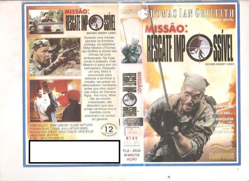 Missão Resgate Impossível - Thomas Ian Griffith - Dublado (Usado)