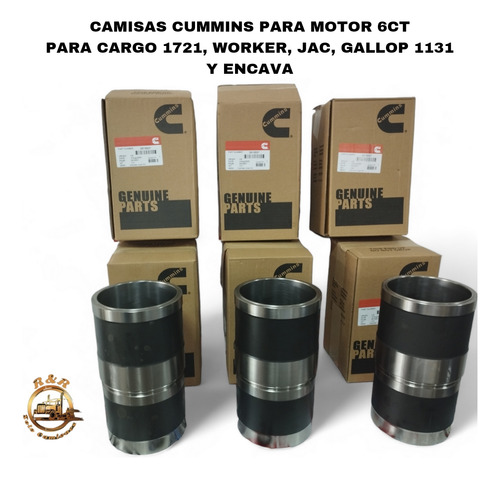 Camisas Cummins Para Motor 6ct Para Jac, Encava 3000/3100