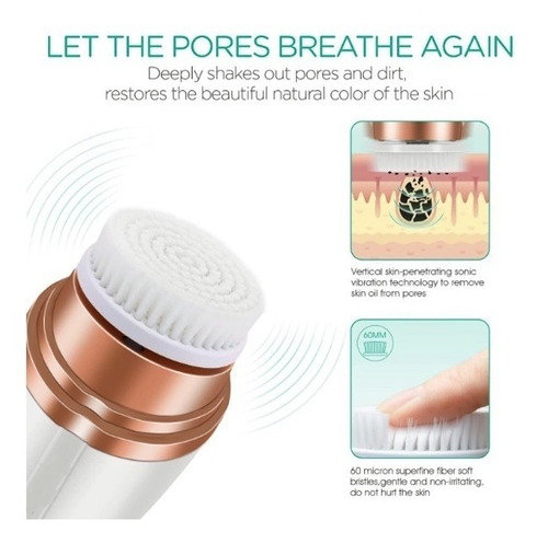 Imagen 2 de 8 de Cepillo Limpieza Poros Alta Vibración Unisex Usb Profesional