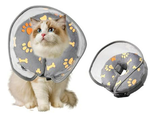 Collar Inflable Para Perros Y Gatos Postoperatorio