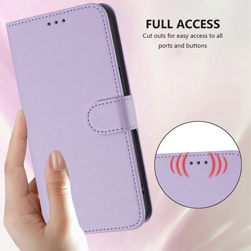 Funda Para Teléfono Motorola Edge, Funda De Piel Tipo Cartera Y Tarjetero, Color Morado Pt188