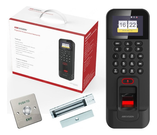 Kit Control De Acceso Y Asistencia Biometrico Wifi/ Huella  