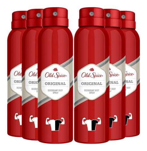 Old Spice Desodorante En Aerosol Corporal, Aroma Original, .