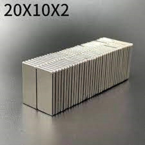 Imagen 4 de 7 de 10 Imanes De Neodimio 20x10x2 Mm Rectangular Ultra Potente
