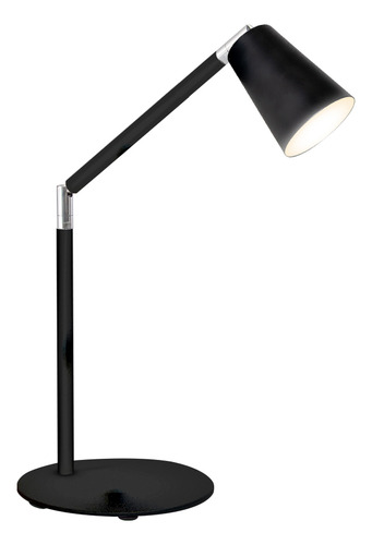 Lampara Velador De Mesa Movil Cono Luz Led E27 Escritorio Estructura Negro