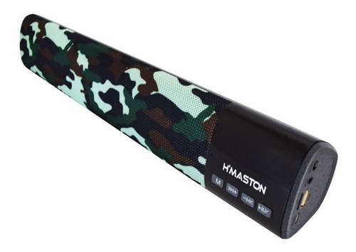 Caixa De Som Bluetooth Super Bass Usb, P2, Sd Card Camuflado