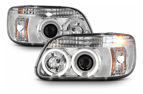 Faros Acanii  Para Ford Explorer Led Halo Cromo C  Fr6f