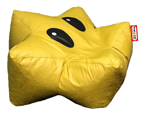 Puff Estrella Con Ojos Tipo Nintendo Soporta Hasta 85kg