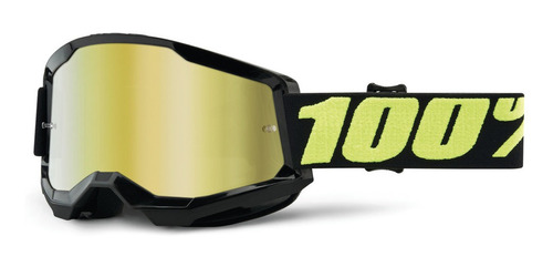 Goggles Moto Strata 2 Upsol Gold Lens 100% Original