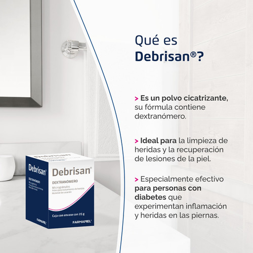 Imagen 2 de 8 de Acelerador De Recuperación De Heridas En Piel Debrisan 25 G