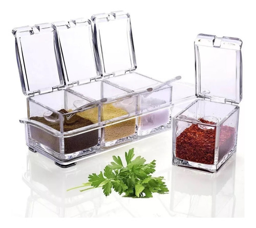 Set 4 Frascos Especieros Frasco Organizador De Condimentos Especieros Condimenteros Organizador Cocina Frascos Especieros Condimenteros Recipientes Para Especies Qatarshop