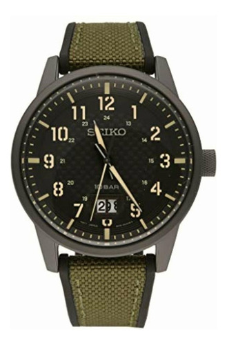 Reloj Seiko Cuarzo Caballero Sur325p1, Estandar, Verde