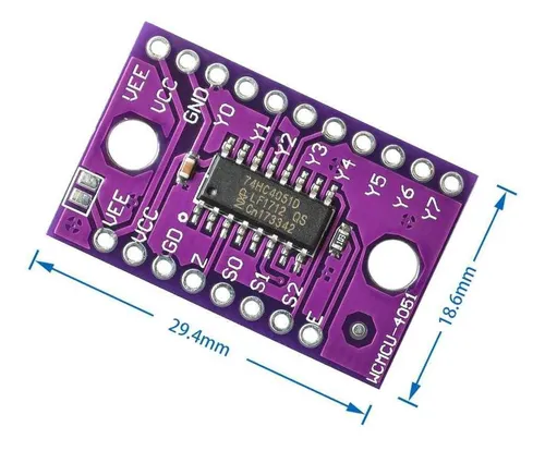 74hc4051 Multiplexor Analogico De 8 Canales Cjmcu-4051