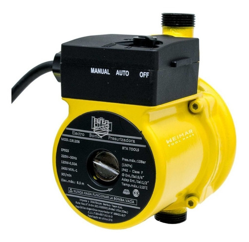 Bomba Presurizadora Elevador Presion Bta 30l/m 8.5 Mts 120w